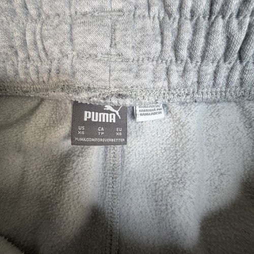 Puma Men's Size XS Light Heather Grey Jogger Sweatpants Logo - photo 5