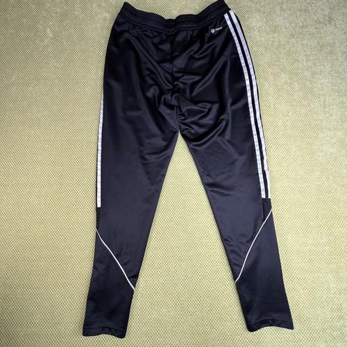 Adidas Men's Medium Aeroready Black White 3-Stripe Track Pants - photo 2