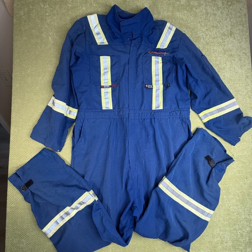 IFR Workwear Nomex FR Coveralls Men's 2XL Tall Blue Reflective