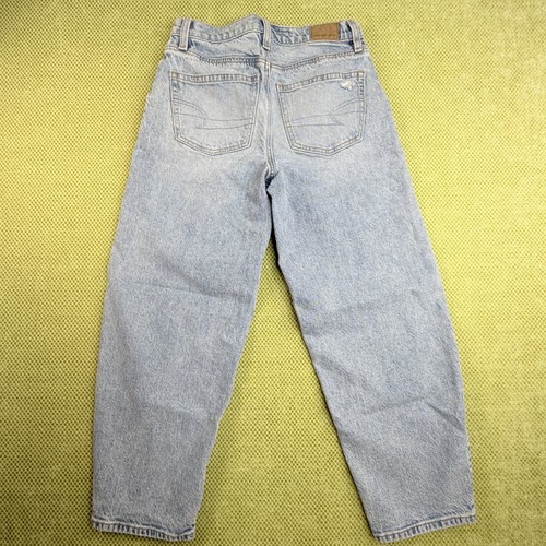 American Eagle Womens 0 Short Barrel Jeans Light Wash Stretch - photo 2