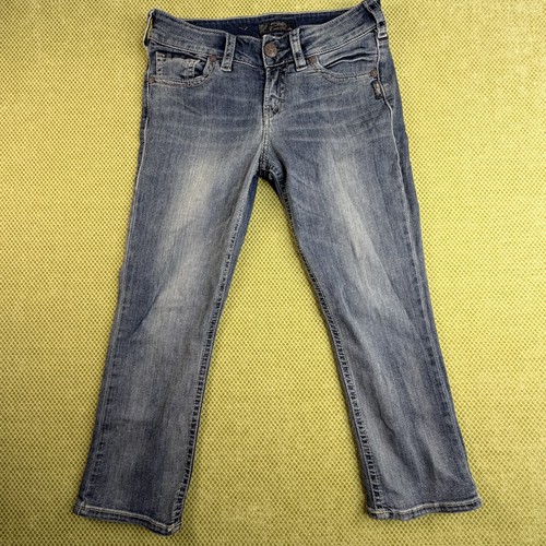 Silver Jeans Co Suki Mid Capri Women's W29 L22.5 Blue Jeans