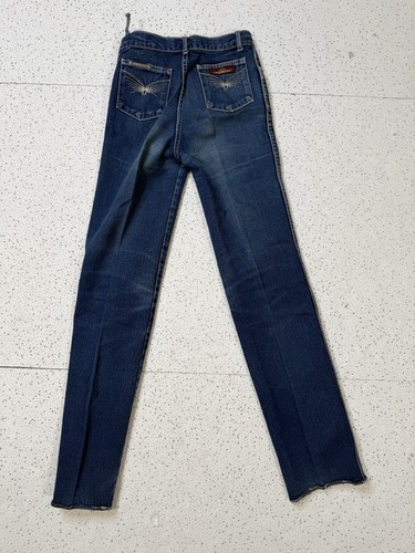 Vintage Jordache Girls High Rise Straight Leg Jeans Blue Raw Hem - photo 2