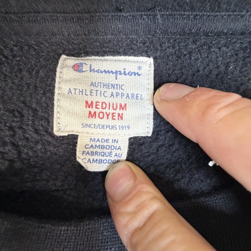 Champion Medium Black Embroidered Script Logo Crewneck - photo 4