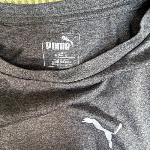 Puma Youth Size M 10-12 Grey Long Sleeve Athletic Shirt - photo 3