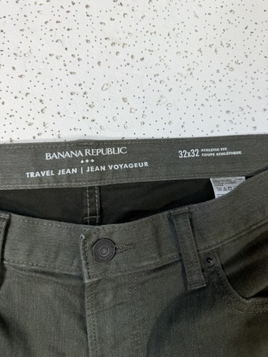 Banana Republic Travel Jean Men's 32x32 Olive Athletic Fit - photo 4