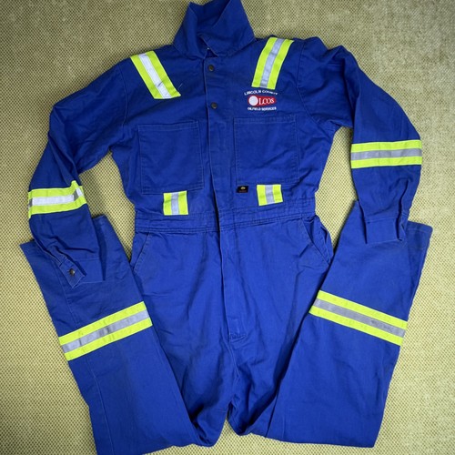 Arctic Wear Men's Royal Blue Reflective Work Coveralls XL 2XL