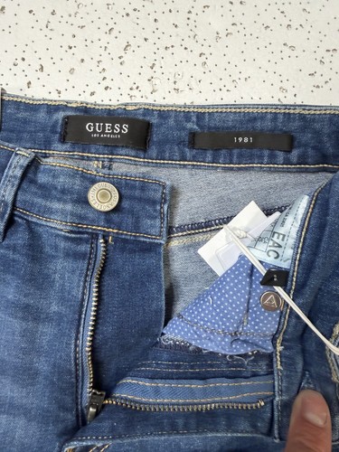 Guess 1981 High Rise Skinny Jeans Women's W25 L29 New With Tags - photo 4