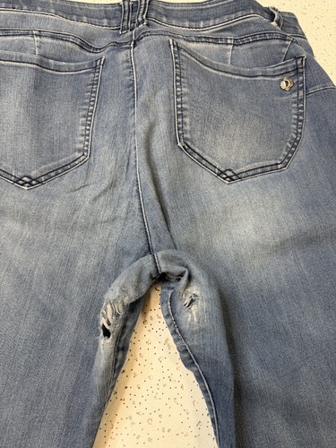 Democracy "Ab"solution Jeans Women's 14 Blue Skinny Distressed - photo 3