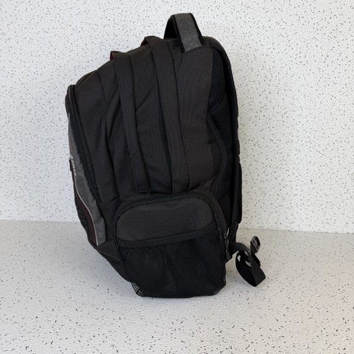 Roots Black Grey Red Multi Compartment School Backpack - photo 2