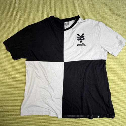 Zoo York Men's Light Grey Black Logo Graphic T-Shirt