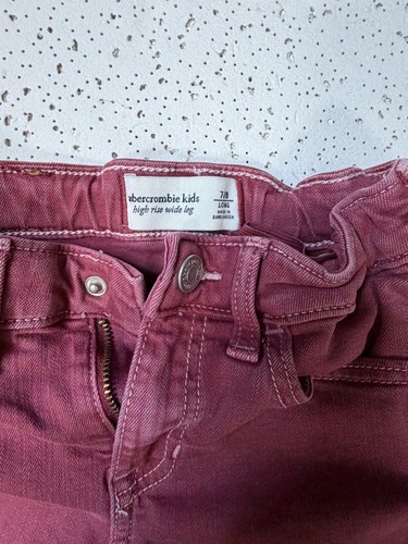 Abercrombie Kids Girls 7/8 Long High Rise Wide Leg Jeans - photo 5