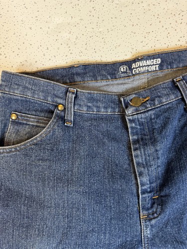 Wrangler 47 Advanced Comfort Regular Fit Jeans 35x34 Blue - photo 5