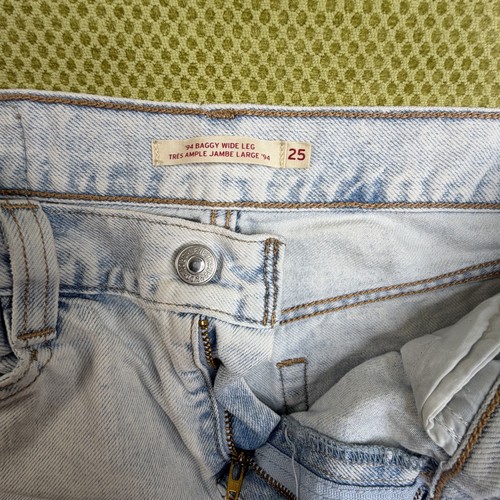 Levi's 94 Baggy Wide Leg Jeans Women's W25 L31 Light Wash - photo 4