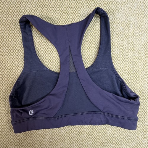 Lululemon Women's Navy Racerback Sports Bra Size 10 - photo 2