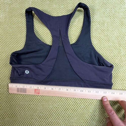 Lululemon Women's Navy Racerback Sports Bra Size 10 - photo 3