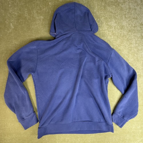 Hollister Men's M Blue Pullover Hoodie Logo Washed Casual Y2K - photo 2