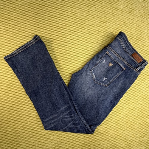 Guess Boot Low Men's Jeans Size 34 Blue Stretch Bootcut - photo 3