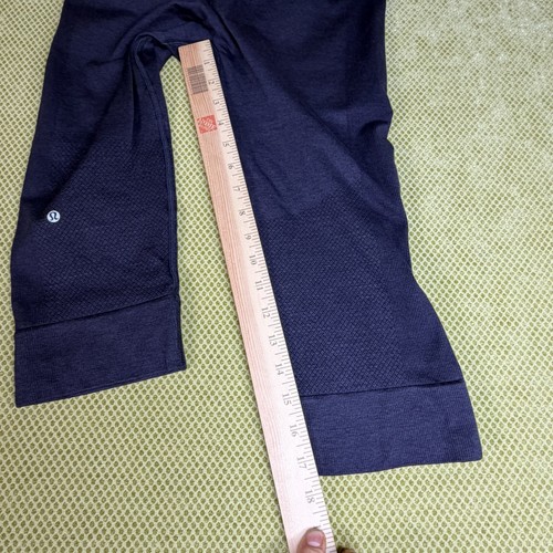 Lululemon Women's Dark Navy Textured Jacquard Leggings Size 6 - photo 5