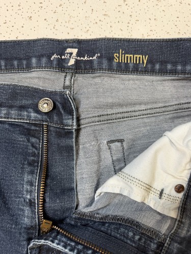 7 For All Mankind Slimmy Jeans Women's Size 36 Medium Wash - photo 4