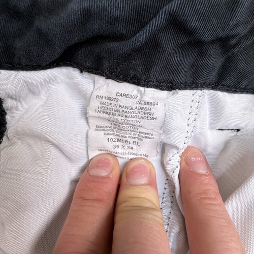 Wrangler Authentic Men's Cargo Pants 36x34 Black - photo 5