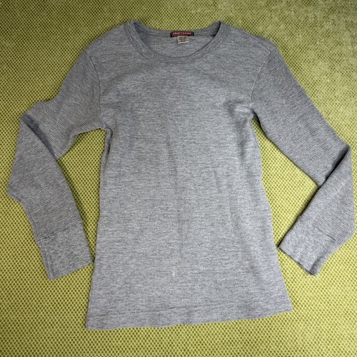Craftsman Men's S Grey Waffle Knit Thermal Long Sleeve Shirt