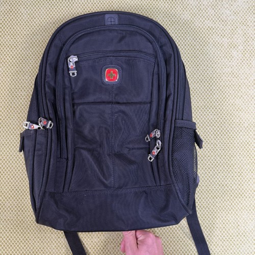 SwissGear Backpack Black Multi Compartment Laptop School Travel