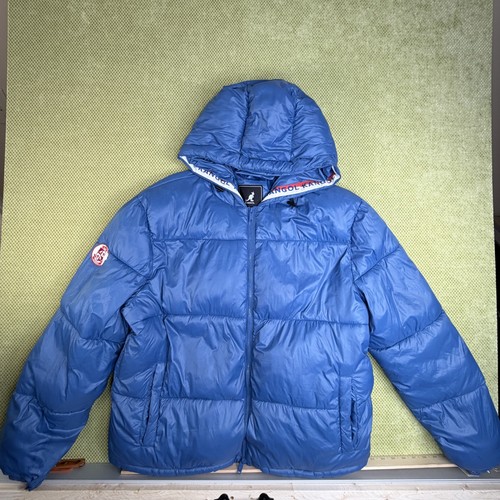 Y2K Kangol Men's XL Royal Blue Puffer Jacket