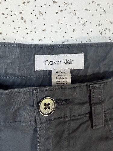 Calvin Klein Men's Chino Pants 32x30 Charcoal Grey Slim Straight - photo 3
