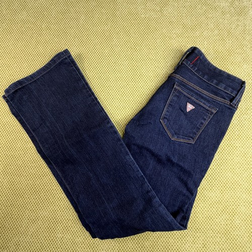 Guess Sarah Fit Medium Rise Boot Jeans Women's 26 Dark Blue - photo 3
