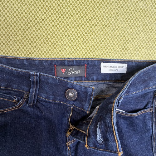 Guess Sarah Fit Medium Rise Boot Jeans Women's 26 Dark Blue - photo 5