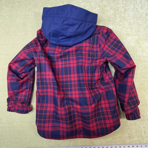 Volcom Neolithic Womens XL Red Plaid Insulated Snow Jacket 10K S - photo 2