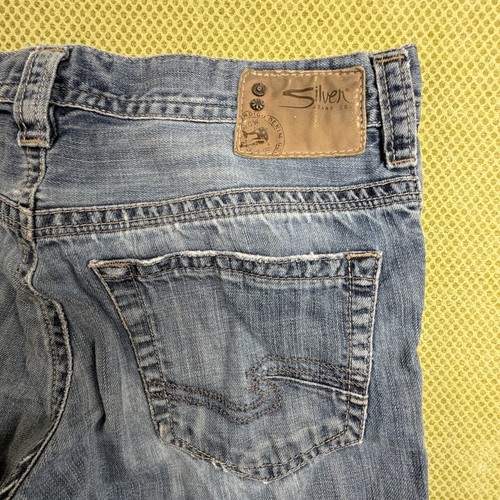 Silver Jeans Co Drake Men's Jeans W31 L32 Blue Distressed - photo 3