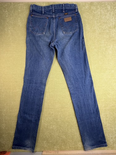 Wrangler 13MWZ Men's Jeans 33x40 Blue Denim Mexico Stained - photo 2