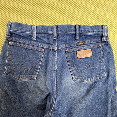 Wrangler 13MWZ Men's Jeans 33x40 Blue Denim Mexico Stained - photo 3
