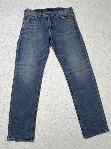 Silver Jeans Co Hunter Men's 34x34 Medium Wash Straight Leg Deni