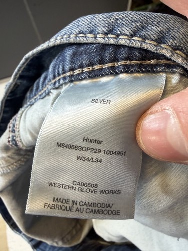 Silver Jeans Co Hunter Men's 34x34 Medium Wash Straight Leg Deni - photo 5