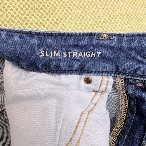American Eagle Slim Straight Jeans Men's 30x32 Dark Wash Blue - photo 5