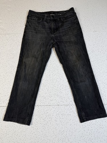 Black Brown 1826 Men's Classic Fit Jeans 32x32 Washed Black