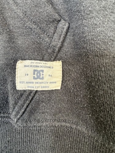 DC Shoes Mens Large Gray Black Colorblock Pullover Hoodie - photo 3