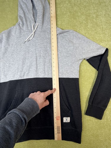 DC Shoes Mens Large Gray Black Colorblock Pullover Hoodie - photo 4