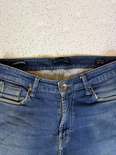 Benetton Carrot Classic Denim Jeans Men's 32x30 - photo 5