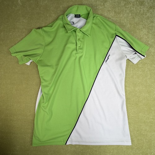 Quagmire Men's XL Lime Green Golf Polo Performance Shirt