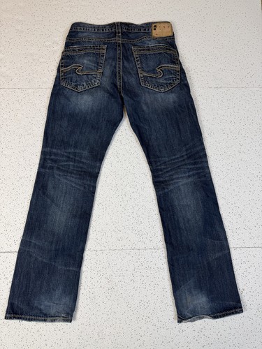 Silver Jeans Craig Mens 31x34 Straight Leg Blue Denim - photo 2