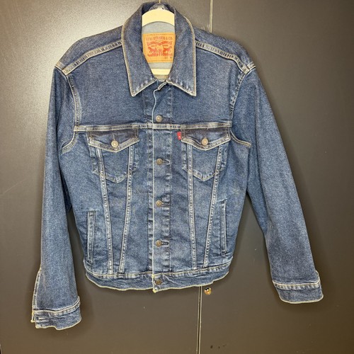 Levi's Men's Medium Wash Blue Stretch Denim Trucker Jacket M