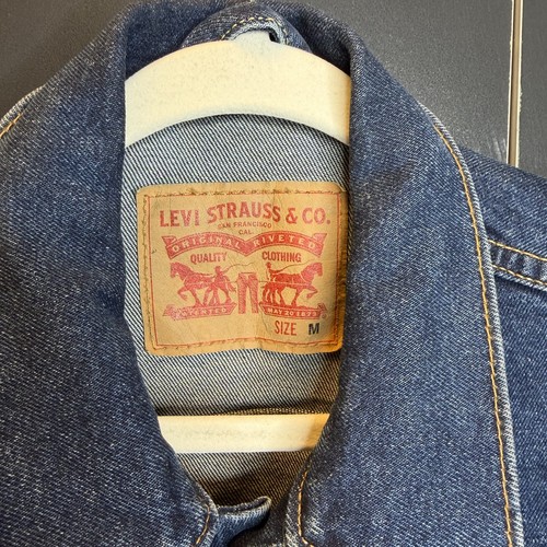 Levi's Men's Medium Wash Blue Stretch Denim Trucker Jacket M - photo 3