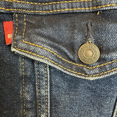 Levi's Men's Medium Wash Blue Stretch Denim Trucker Jacket M - photo 4