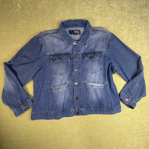 Suzanne Betro Women's 4X Blue Denim Trucker Jacket