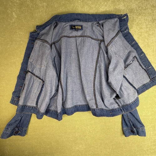 Suzanne Betro Women's 4X Blue Denim Trucker Jacket - photo 4