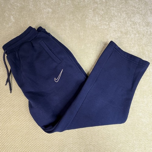 Nike Youth XXL Black Open Hem Sweatpants Swoosh Drawstring - photo 3