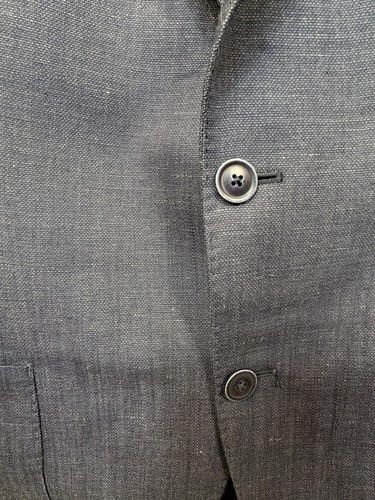 Calvin Klein Men's 42R Gray Wool Linen Blend Sport Coat - photo 2
